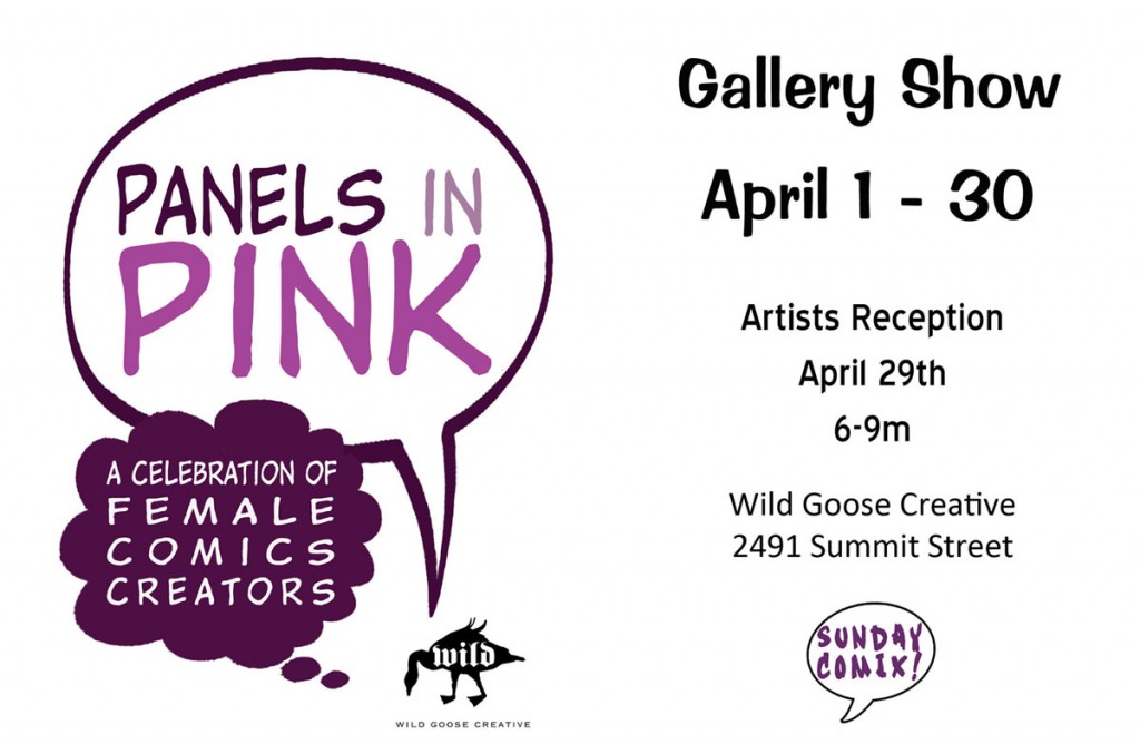 Panels in Pink flyer