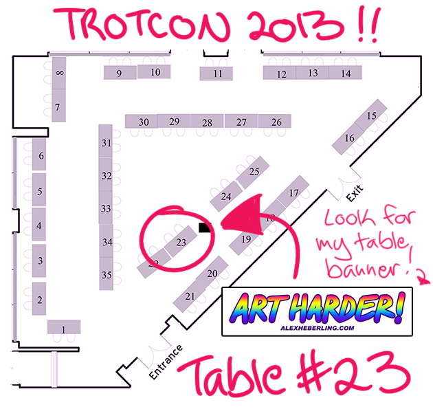 TrotCon Artist Acres Map